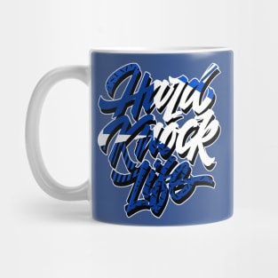 Hard Knock Racer Blue Retro Sneaker Art Mug